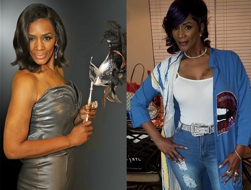 A picture of Momma Dee before (left) and after (right).